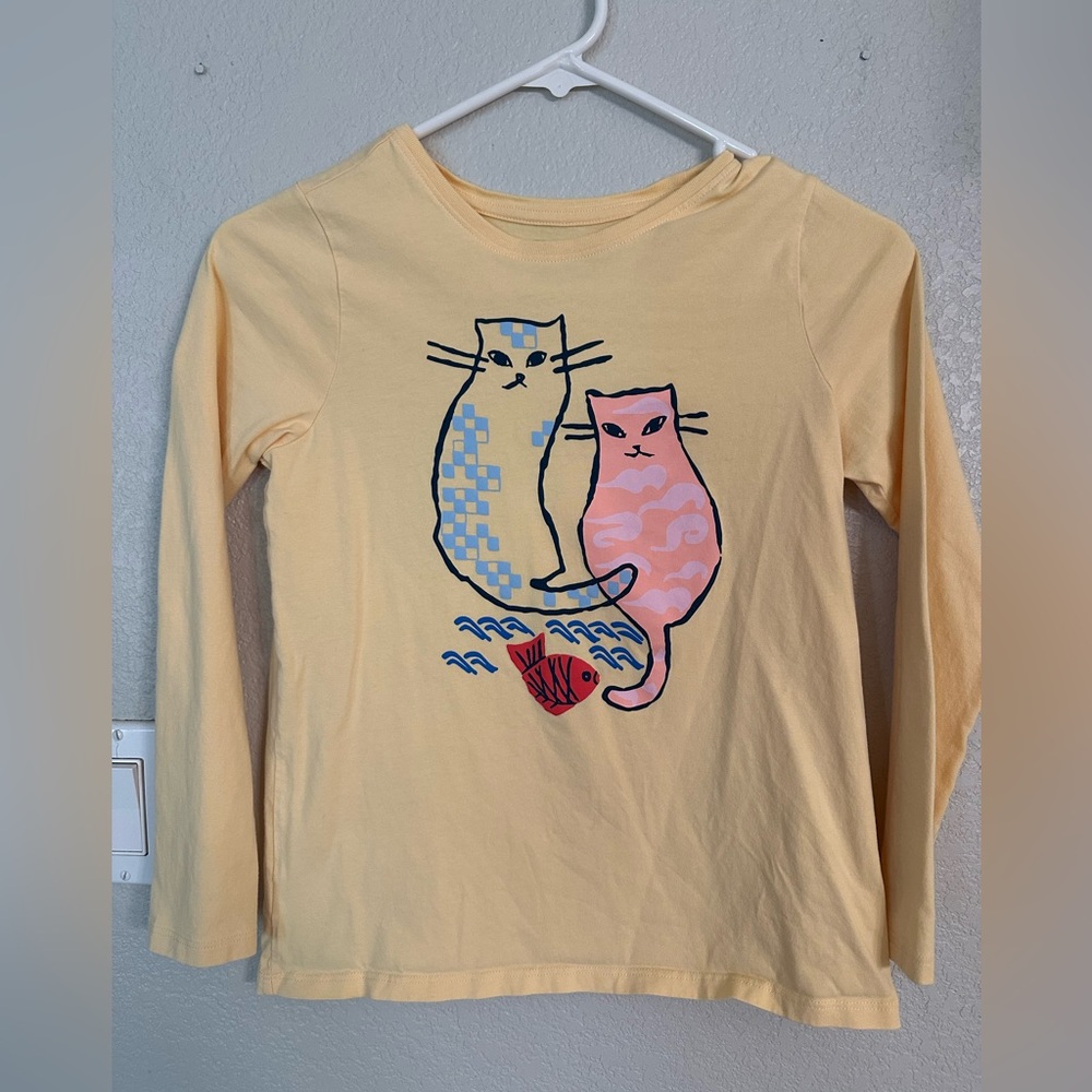 Tea Collection Fishing Cats Graphic Tee